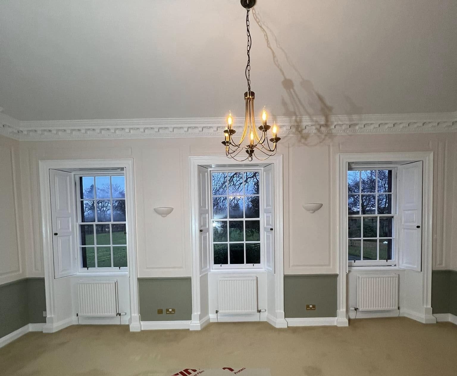 After image of a window wall painting